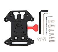 Aluminium Alloy V Shape Battery Plate, Universal V Mount Battery Quick Release Plate with Safety Lock, CNC Machined V Base Camera Accessory for All V Mount Batteries with 1/4in and