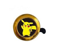 Aluminium Bicycle Bell Bike Accessories, Bike Loud and Clear Sound - Golden Bell Pikachu (Two)