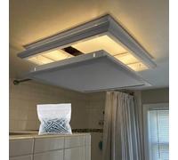 Aluminium Ceiling Access Panel with Removable Cover - Flush Fit Metal Inspection Hatch for Plasterboard & Drywall, Concealed Trap Door for Plumbing Fuse Box & Electrical Wires(Gris,150 x150 mm)