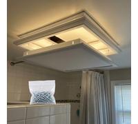 Aluminium Ceiling Access Panel with Removable Cover - Flush Fit Metal Inspection Hatch for Plasterboard & Drywall, Concealed Trap Door for Plumbing Fuse Box & Electrical Wires(White,400 x550 mm)