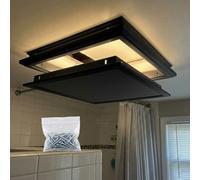 Aluminium Ceiling Access Panel with Removable Cover - Flush Fit Metal Inspection Hatch for Plasterboard & Drywall, Concealed Trap Door for Plumbing Fuse Box & Electrical Wires(Negro,400 x450 mm)
