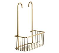 Aluminium Cesta de baño (12,8 x 28 x 38,5 cm, Aluminio, Gold)