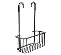 Aluminium Cesta de baño (12,8 x 28 x 38,5 cm, Aluminio, Negro)