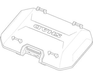 Aluminium Deckel Terra Topcase TR37/TR48 Cubierta Topcase