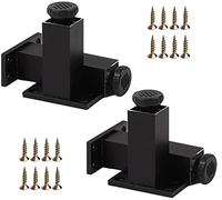 Aluminium Furniture Feet, Height-Adjustable Support Leg, Bathroom Cabinet Feet, Black/Gold Non-Slip Raised Table Legs, 6CM, 8CM, 10CM Sofa Bed Leg with Screws,Black-35cm(13.8in)