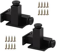Aluminium Furniture Feet, Height-Adjustable Support Leg, Bathroom Cabinet Feet, Black/Gold Non-Slip Raised Table Legs, 6CM, 8CM, 10CM Sofa Bed Leg with Screws,Black-12cm(4.7in)