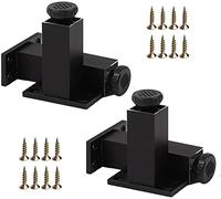 Aluminium Furniture Feet, Height-Adjustable Support Leg, Bathroom Cabinet Feet, Black/Gold Non-Slip Raised Table Legs, 6CM, 8CM, 10CM Sofa Bed Leg with Screws,Black-6cm(2.4in)