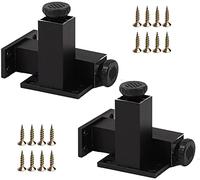 Aluminium Furniture Feet, Height-Adjustable Support Leg, Bathroom Cabinet Feet, Black/Gold Non-Slip Raised Table Legs, 6CM, 8CM, 10CM Sofa Bed Leg with Screws,Black-30cm(11.8in)