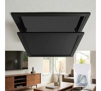 Aluminium Inspection Hatch with Detachable Panel - Suspended Ceiling Access Door, Flush Fit Metal Service Trapdoor for Plasterboard Drywall Electrical Wiring & Pipe Concealment(Negro,450 x450 mm)