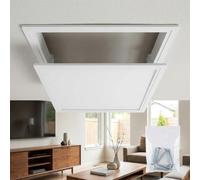 Aluminium Inspection Hatch with Detachable Panel - Suspended Ceiling Access Door, Flush Fit Metal Service Trapdoor for Plasterboard Drywall Electrical Wiring & Pipe Concealment(White,200 x400 mm)