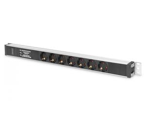 Aluminium PDU, Rackmountable, frequency filter 16A, 4000W, 250VAC 50/60Hz, 7x safety, 2m