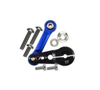 Aluminium Tie Rod + 23T Servo Horn For Arrma 1:8 Kraton/Talion/Typhon/Outcast/Notorious/Kraton V5 / Notorious V5 / 1:7 Infraction/Limitless/Mojave - 9Pc Set Black