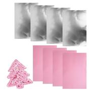 Aluminium Vellen - 8PCS Reliëf Metaalfolie | Knutsel Folie 30×20cm 70 Micron - Roségoud Zilver | Flexibel Decoratief | Kunst School Thuis