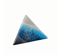 Aluminosilicate Evil Eye Crystal Carving, 1.8-2.4 Inches, Approx. 4.5-6 CM - Raw Stone Polished Eye of Providence, Home Decor,
