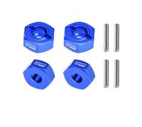 Aluminum 7075-T6 Alloy Front and Rear 12mm Wheel Hub Axle Hole 6mm For Traxxas 1:10 Ford Fiesta ST / Bigfoot 2S / Rustler 2S / Slash 4X4 VXL / Ford Raptor R / Stampede / 1:8 JATO 4X4 VXL - Blue