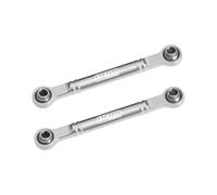 Aluminum 7075-T6 Alloy Front Steering Toe Links 51mm For Traxxas 1/16 Mini Slash 4X4 Short Course Truck-108164-1 Upgrades - Silver
