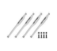 Aluminum 7075-T6 Alloy Lower Link Bar Set For LOSI 1/8 LMT 2.0 Grave Digger 4X4 Solid Axle Brushless Monster Truck-LOS04028 Upgrades - Silver