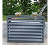 Aluminum Air Conditioner And Heat Pump Cover, Air Conditioner Fence Screen, Mini Split Air Conditioner Cover For Outside Units, Plant Display Rack Storage Shelf, Suitable