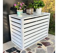 Aluminum Air Conditioner and Heat Pump Cover, Mini Split Air Conditioner Cover for Outside Units, Full Winter Outdoor Protection, outer materia, Suitable for indoor and o