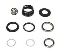 Aluminum Alloy Bike Headset Set, Bicycle Headset with Sealed Dual Bearings, CNC Machined Fork Bowls for 49.7mm Straight Steerer Frame and 1.5 Inch Tapered Front Fork, Complete Inst