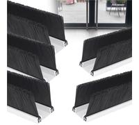 Aluminum Alloy Door Brush Sweep Seal | Multiple Sizes, 1/2/5 Pcs: Bristle Garage Roll Up Door and Insect Seal(5 Pcs,Brush height 2.8IN)