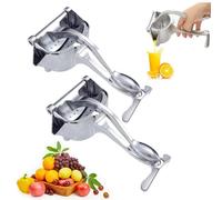 Aluminum Alloy Fresh Fruit Juice Extractor, Heavy Duty Handheld Lemon Juicers, Easy to Use, For Citrus Pomegranates Watermelon and Other Fruits (2pcs)