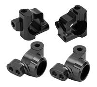 Aluminum Alloy Front C Seat Rear Axle Cup Kit, High Performance Upgrade Part for Losi Mini T 2.0 2WD 1/18 RC Truck Durable Lightweight Easy Install (Negra)