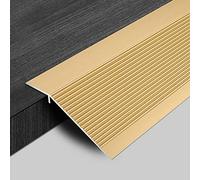 Aluminum Alloy Gap Covering Joining Strips,Transition Strip Doorways Threshold Reducer Edging Trim Strip, Smooth Transition Threshold Strips, Height Difference(Gold)