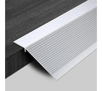 Aluminum Alloy Gap Covering Joining Strips,Transition Strip Doorways Threshold Reducer Edging Trim Strip, Smooth Transition Threshold Strips, Height Difference(White)