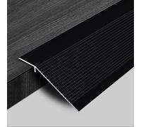 Aluminum Alloy Gap Covering Joining Strips,Transition Strip Doorways Threshold Reducer Edging Trim Strip, Smooth Transition Threshold Strips, Height Difference(Black)