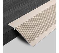 Aluminum Alloy Gap Covering Joining Strips,Transition Strip Doorways Threshold Reducer Edging Trim Strip, Smooth Transition Threshold Strips, Height Difference(Rose Gold)