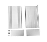 Aluminum Alloy Project Box | 68x145x250mm Sandblasted Silver Enclosure | Die - Cast Case for Electronics/PCB/DIY | Heat Dissipation & EMI Shielding