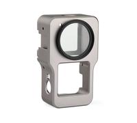Aluminum Alloy Protective Case for Action 2 Metal Case Frame Cage+UV Lens Filter for Osmo Action 2 Accessories,A