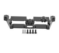 Aluminum Alloy RC Differential Lock Bracket, Steering Servo Mount, T Lock Bracket Accessory, Compatible with 1/10 Scale RC Crawler, High Strength CNC Machined RC Car (Black)