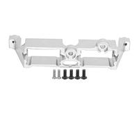 Aluminum Alloy RC Differential Lock Bracket, Steering Servo Mount, T Lock Bracket Accessory, Compatible with 1/10 Scale RC Crawler, High Strength CNC Machined RC Car (Silver)