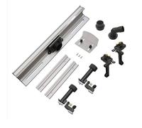 Aluminum Alloy Router Table Fence, Universal Flip Mount Fence for DIY Router, Trimmer & Woodworking Machine Modification