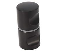 Aluminum Alloy Single Hole Glass Door Back-to-Back Pull Knob Handle Hardware for Home Bathroom Shower Room Matte Black