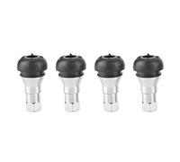 Aluminum Alloy Tire Valve Caps 4Pcs | Leak & Debris Protection for Tires | Universal Valve Stem Caps for Cars/Trucks/Motorcycles | Rugged & Oxidation - Resilient