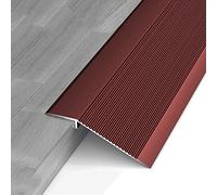 Aluminum Alloy Transition Strip,Transition Strip Reducer Threshold Scratch-Resistant, Vinyl/Tile/Wood/Laminate Edging Trim Strip, Transition Piece Doorway Edging Trim(Dark Red)