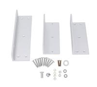 Aluminum Alloy Z and L Bracket for Single Door Electromagnetic Lock, 500KG Holding Force, Matching Bracket for Inward Opening Door with Complete Installation Kit