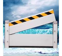 Aluminum Baffle Flood Control Barrier, 80/90/100/110/120/130/140/150/160cm Flood Control Gate for Patio Doors/Warehouse/Driveway/Garage - Reusable Water Barrier Shield(120 * 40cm/47 * 16in)