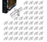 Aluminum Core Rivets - Half Round Head Pop Rivets for Precision Equipment | Silver Alloy Build, Stable Dome Head Structure, Strong Pulling Strength, Lightweight Hardware Fasteners