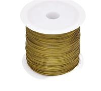 Aluminum Craft Wire Alambre for Encordar Cuentas De Acero Inoxidable 7 Hebras, 328 Pies/100 M, Multicolor, 0,30-0,45 Mm(Gold color,0.38mm)