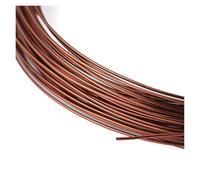 Aluminum Craft Wire Fabricación De Adornos Y Tejido DIY Alambre Aluminio En Tamaños Multicolores Múltiples(Coffee,1.5mm X 5m)