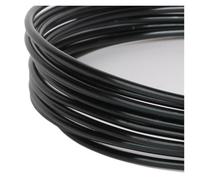 Aluminum Craft Wire Tamaños Múltiples Multicolores Del Cordón Alambre De Aluminio Que Rebordean for La Fabricación Joyería DIY(Schwarz,1.5mm 5meter)