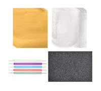 Aluminum Foil Embossing Art - Alumnum Reusable Educational Crafting Kit 30 x 20 cm | Aluminum Foil, With Felt Pad, Painting, Engraving, Greeting Card Making, Sheets Crafting Kit Home Decor, Classroom