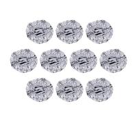 Aluminum Foil Food Covers - Reusable Elastic Insulated 10 Piece Set | Freshness Preserving Bowl Covers | Stretchable Food Lid Çovers For Home Kitchen Restaurant Meal Prep Plate Bowl Dish Storage Use
