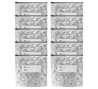 Aluminum Foil Storage Bags - 10x Reusable Aluminum Foil Sealable Storage | Reusable Leakproof Airtight Bags | For Meat Vegetables Fruits Meal Prep Busy Parents College Students Home Cooks