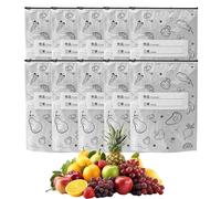 Aluminum Foil Storage Bags - Food Storage Pouches for Snacks | Resealable Heat Resistant Material with Sturdy Seal, Ideal for Pantry Organization, Freezer, Kitchen 9.06x5.91 in