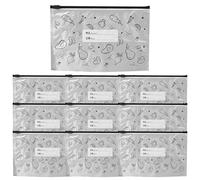 Aluminum Foil Storage Bags - Food Storage Pouches for Snacks | Resealable Heat Resistant Material with Sturdy Seal, Ideal for Pantry Organization, Freezer, Kitchen 9.06x5.91 in
